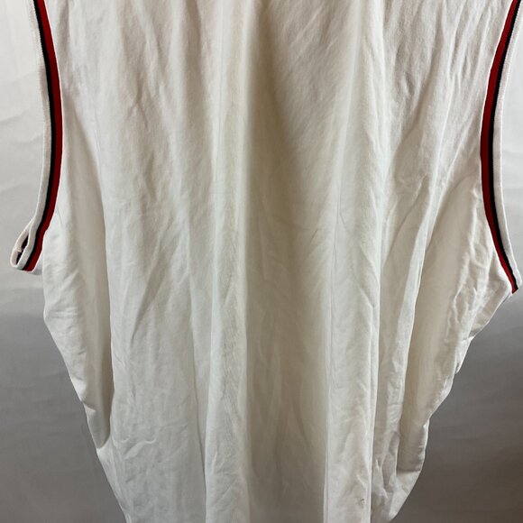 Universal Standard Top 3X White Blue Red Trim Sleeveless - Picture 9 of 11